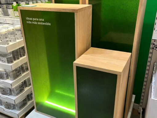 IKEA — Podiums sostenibles en tienda Vallecas